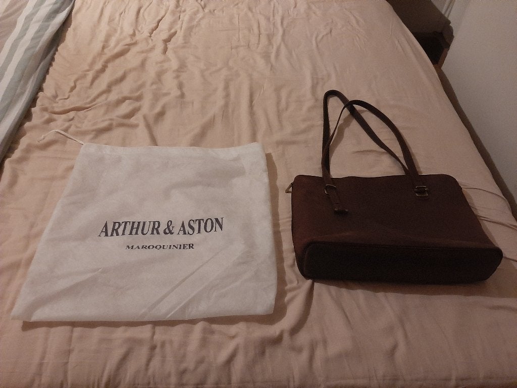 Sac porté épaule brun foncés d’Arthur & Aston Maroquinier, Enlèvement ou Envoi