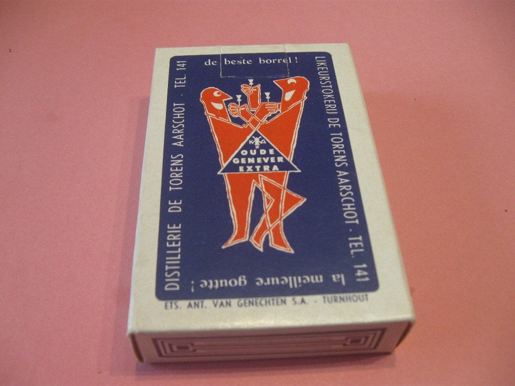 oud kaartspel - speelkaarten likeurstokerij De Torens, Verzamelen, Speelkaarten, Jokers en Kwartetten, Ophalen of Verzenden, Zo goed als nieuw