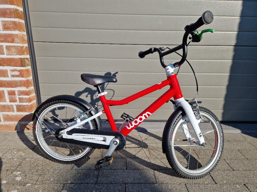 Woom 3 kinderfiets, Fietsen en Brommers, Ophalen, 16 tot 20 inch, Velgrem, Zo goed als nieuw
