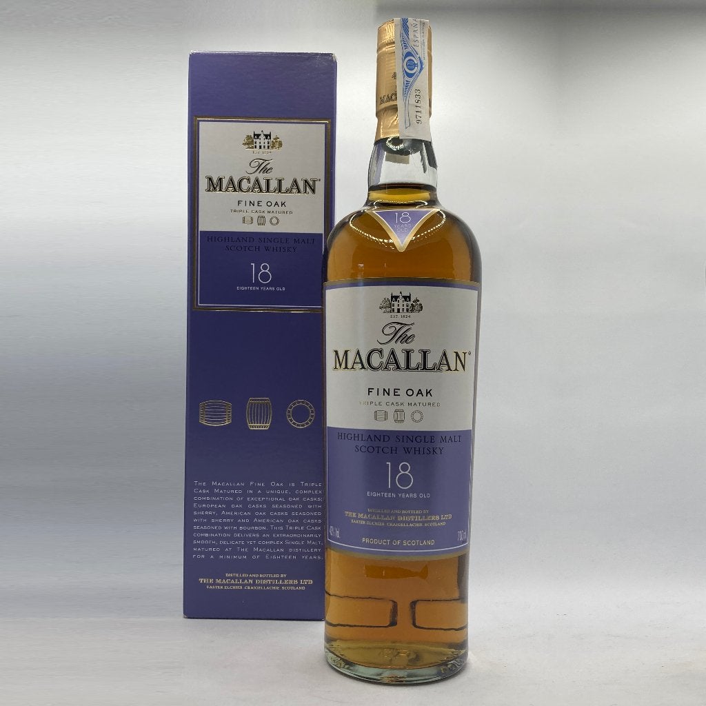 Macallan 18Y Fine Oak whisky, Verzamelen, Ophalen of Verzenden, Nieuw