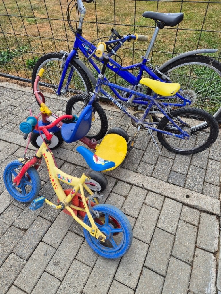 Set van 4 kinderfietsen, Ophalen, Gebruikt