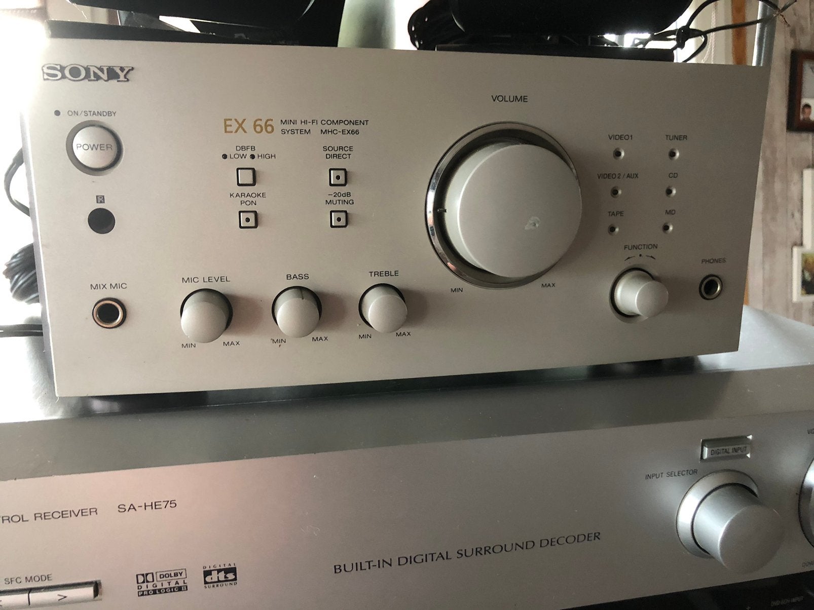 Sony EX66 stereoversterker, Audio, Tv en Foto, Versterkers en Ontvangers, Ophalen, Gebruikt, 60 tot 120 watt, Sony