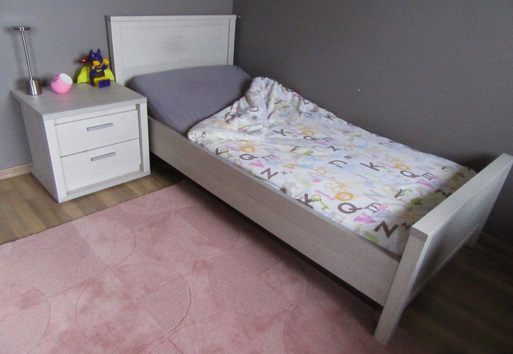 Neyt Slaapkamer éénpersoonsbed met nachtkastje en toebehoren, Ophalen, Eenpersoons, 210 cm, Zo goed als nieuw