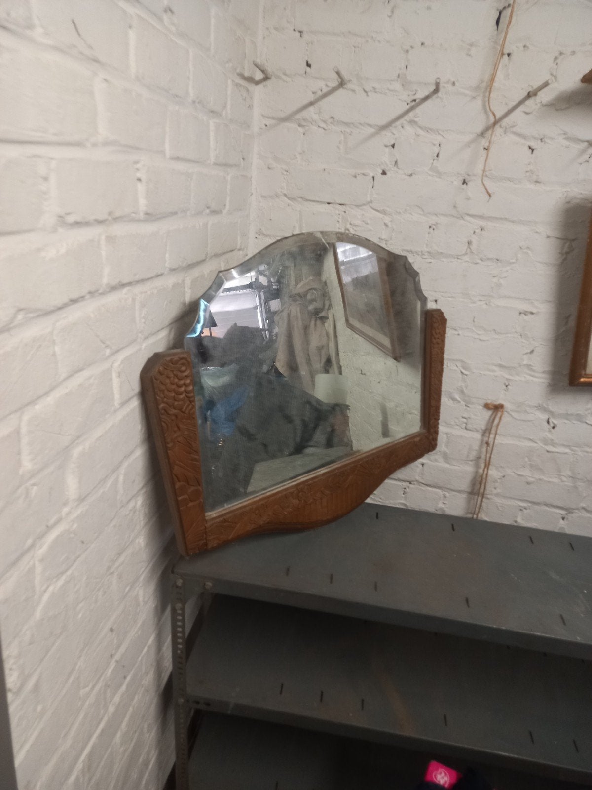 miroir 65 cm large sur 54 cm hauteur, Antiquités & Art, Antiquités | Miroirs, Enlèvement