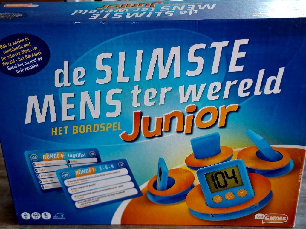 Spelletje 'de slimste mens ter wereld junior', Enlèvement, Comme neuf, Langue et Lecture, Sonore