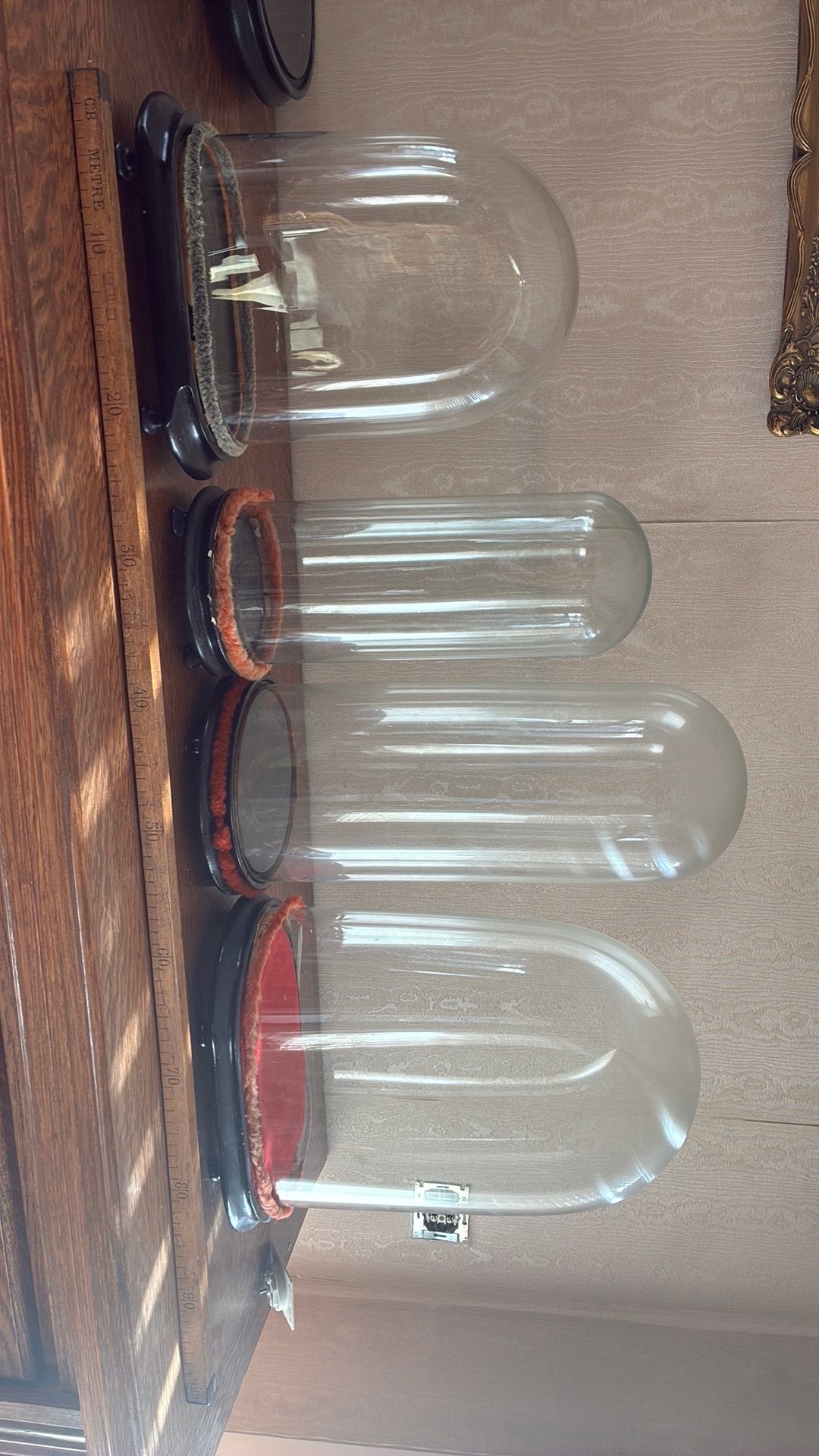 4 cloches en verre, Maison & Meubles, Verre, Enlèvement, Utilisé