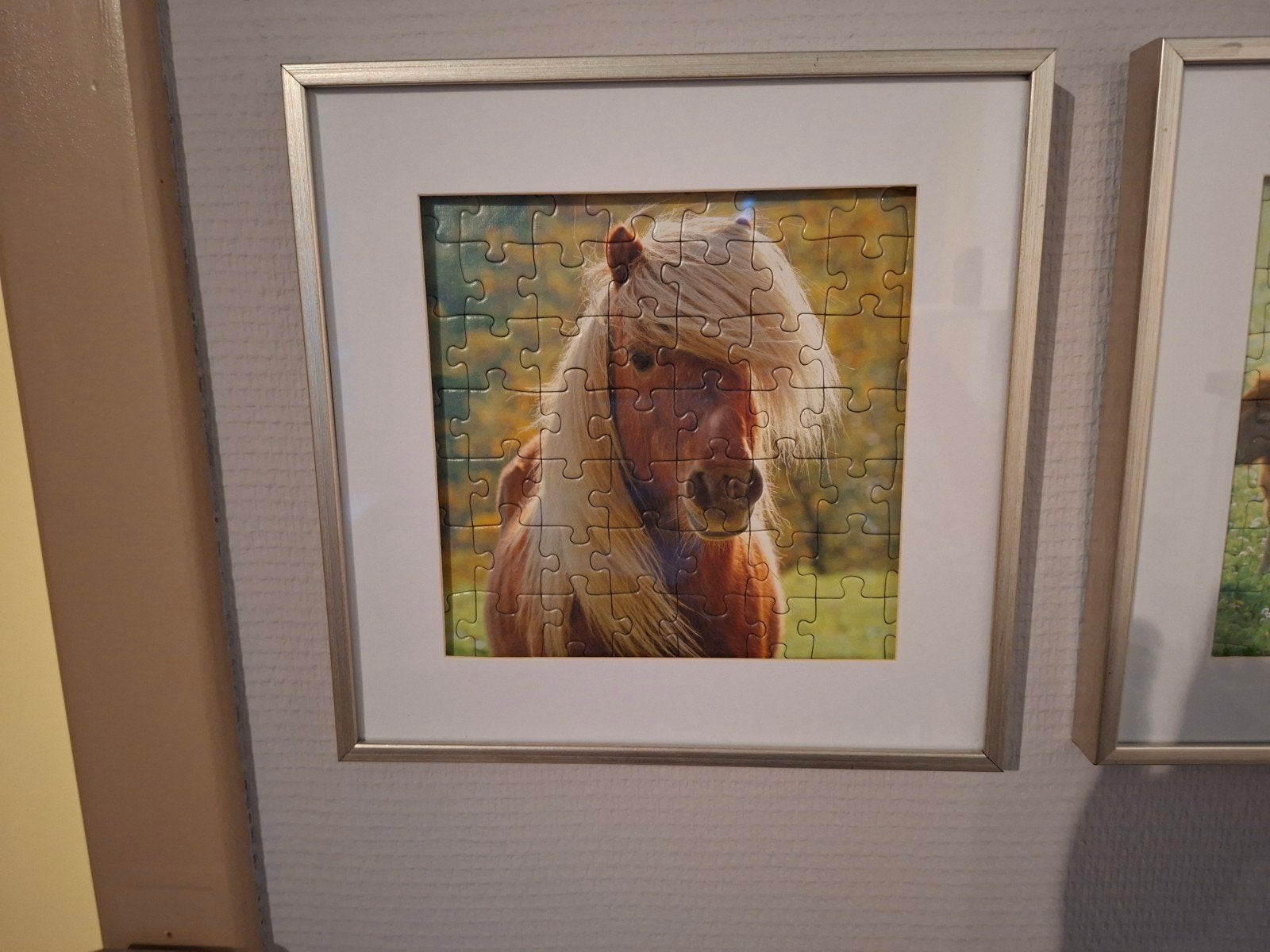 kader met puzzel pony, Huis en Inrichting, Ophalen, Overige materialen, Hangend, Overige typen