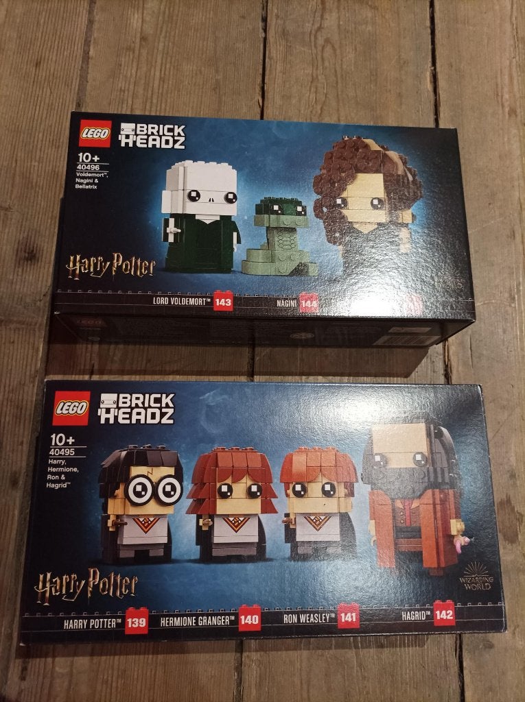 Set van 2 Lego Harry Potter Brick Headz 40495 + 40496, Lego, Ophalen of Verzenden, Complete set, Ongeopend/sealed