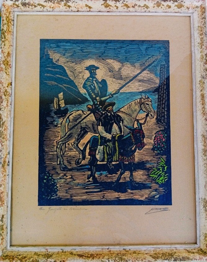 Juan Castells Marti. Don Quichotte de la Mancha, Enlèvement ou Envoi