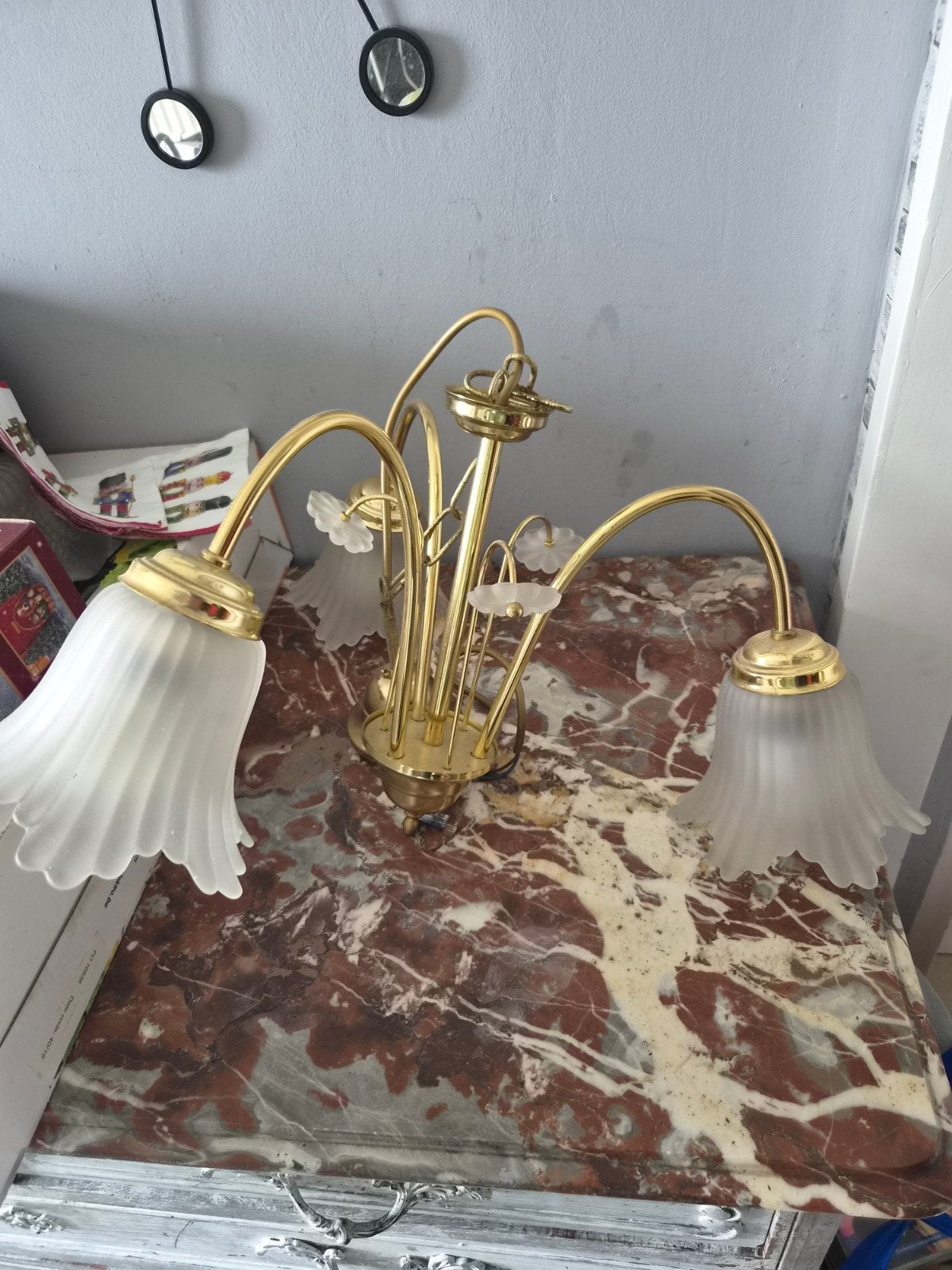 lustre, Enlèvement, Utilisé, Verre
