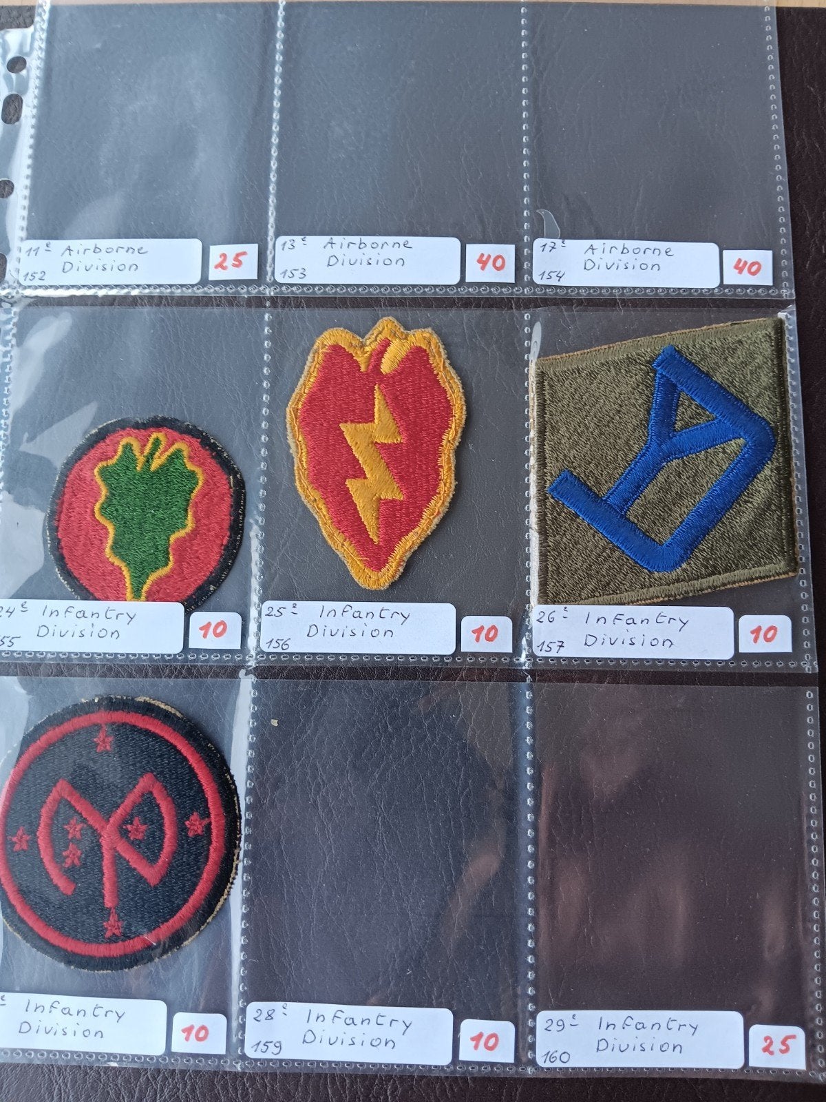 us ww2 patches, Enlèvement ou Envoi