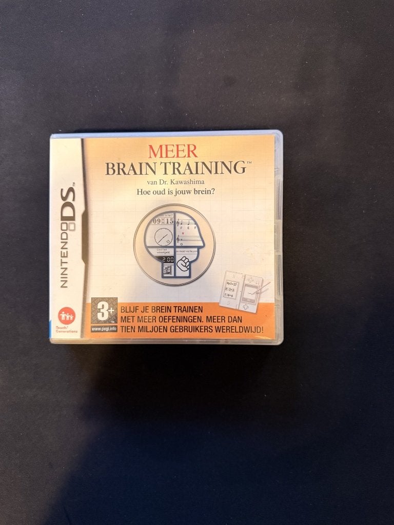 Meer Brain Training DS – compleet met boekje NL, Games en Spelcomputers, Games | Nintendo DS, Puzzel en Educatief, Gebruikt, 1 speler