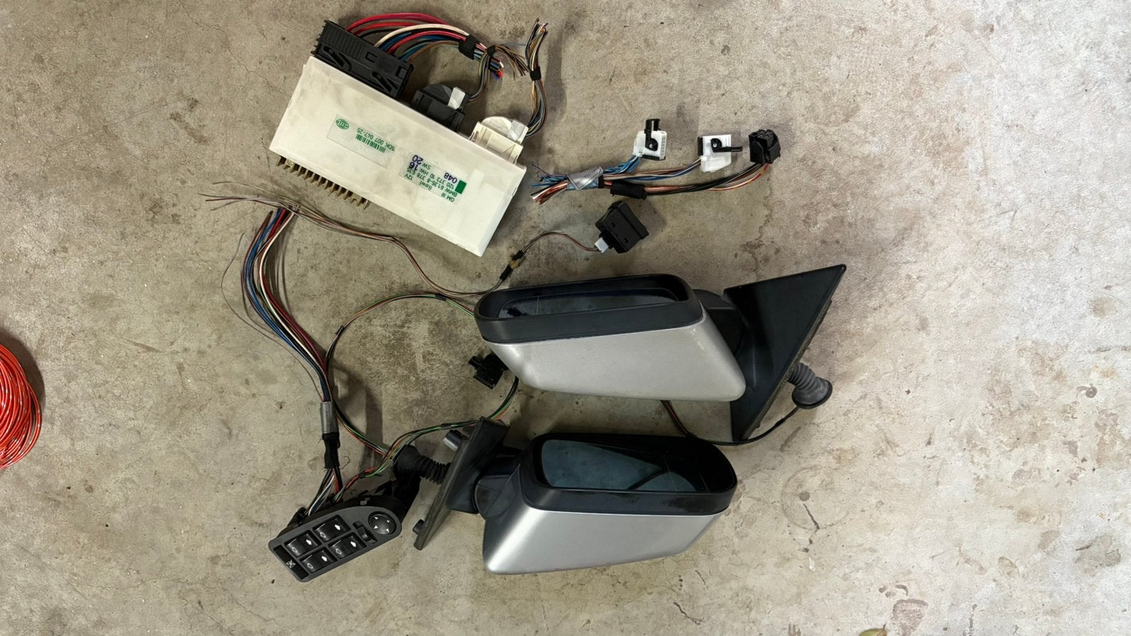 BMW E39 elektrische spiegels met module en bediening, Auto-onderdelen, Ophalen, Gebruikt, BMW