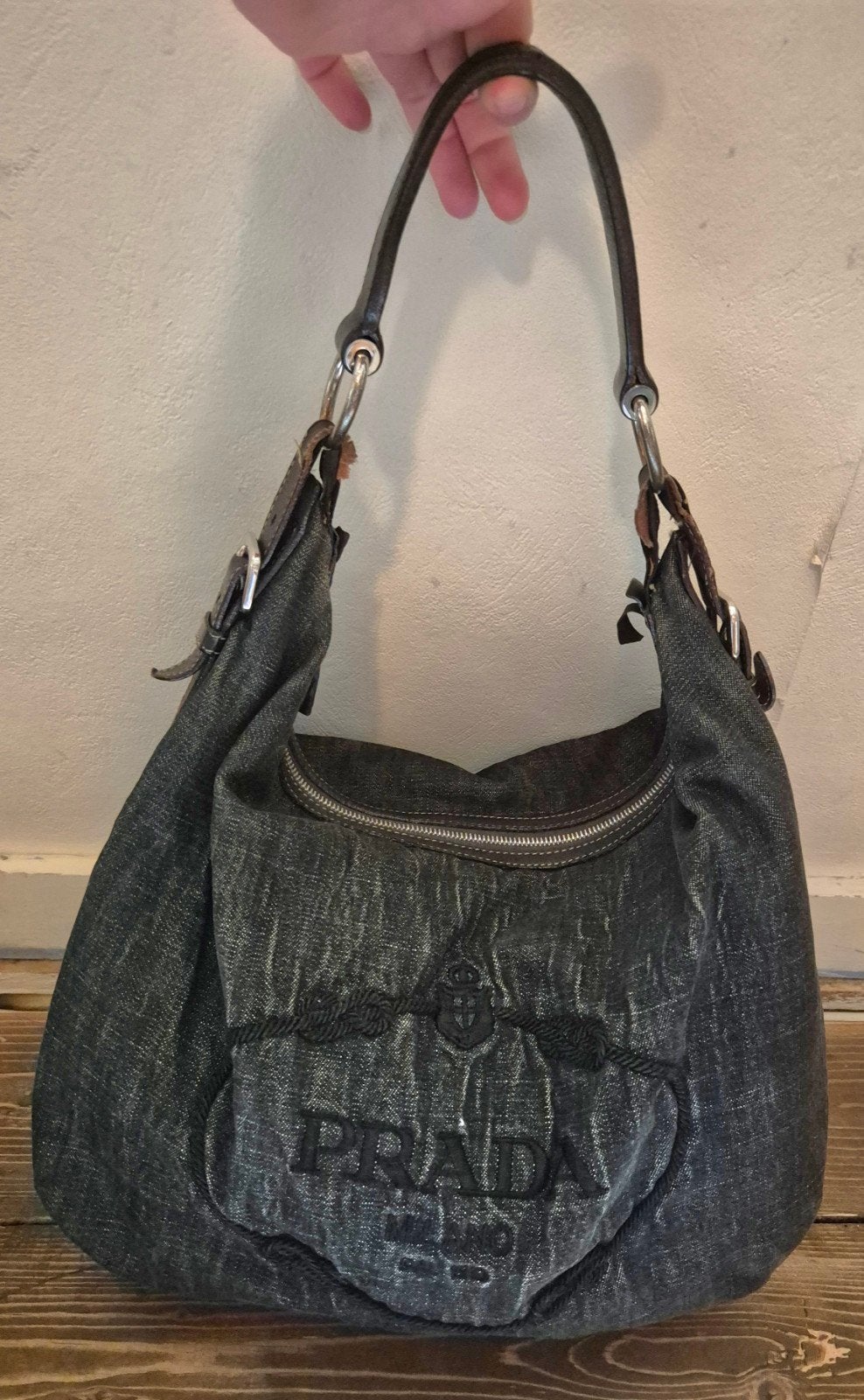 Prada 100% originele schoudertas, Ophalen of Verzenden, Gebruikt, Zwart, Schoudertasje