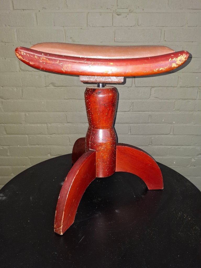 Antieke Verstelbare Pianokruk | Art Deco Zadelmodel, Ophalen