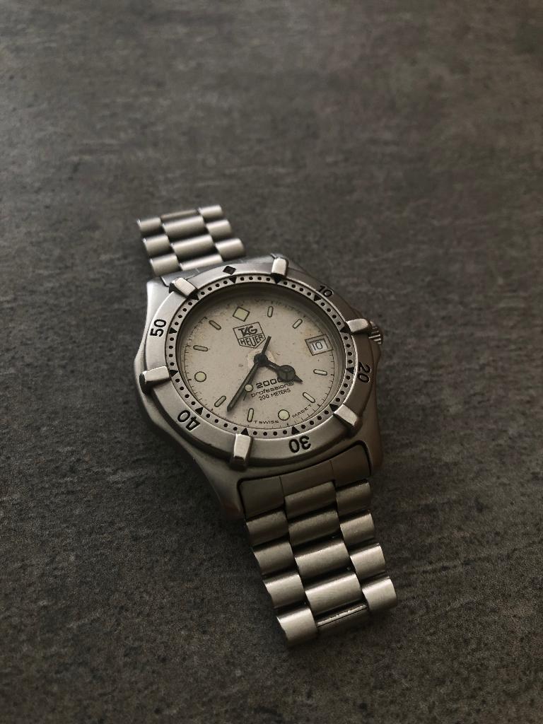 TAG Heuer Professional 2000 - 38 mm, Bijoux, Sacs & Beauté, Montres | Hommes, Enlèvement ou Envoi, TAG Heuer, Montre de poche