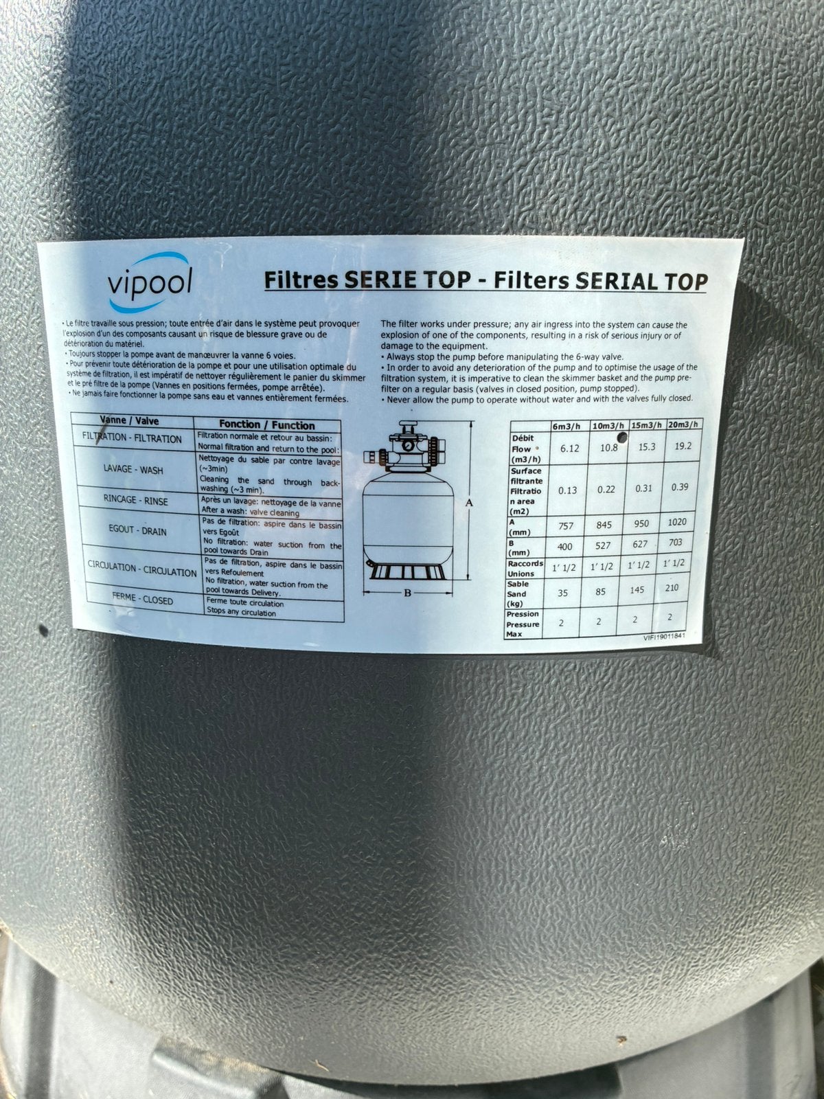 Filter + pomp + zoutwater systeem, Ophalen, Gebruikt, Filter