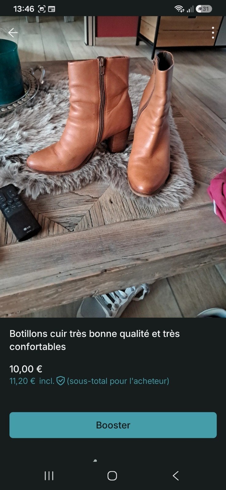 botillons, Enlèvement ou Envoi, Brun, Boots et Botinnes, Porté