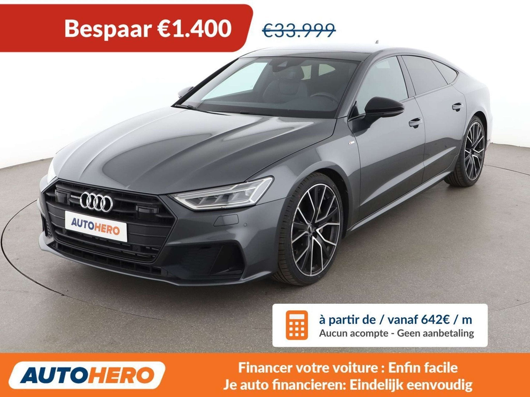 Audi A7 45 TDI Mild-Hybrid quattro S line (automatique), Autos, Argent ou Gris, Achat, Euro 6, 5 portes
