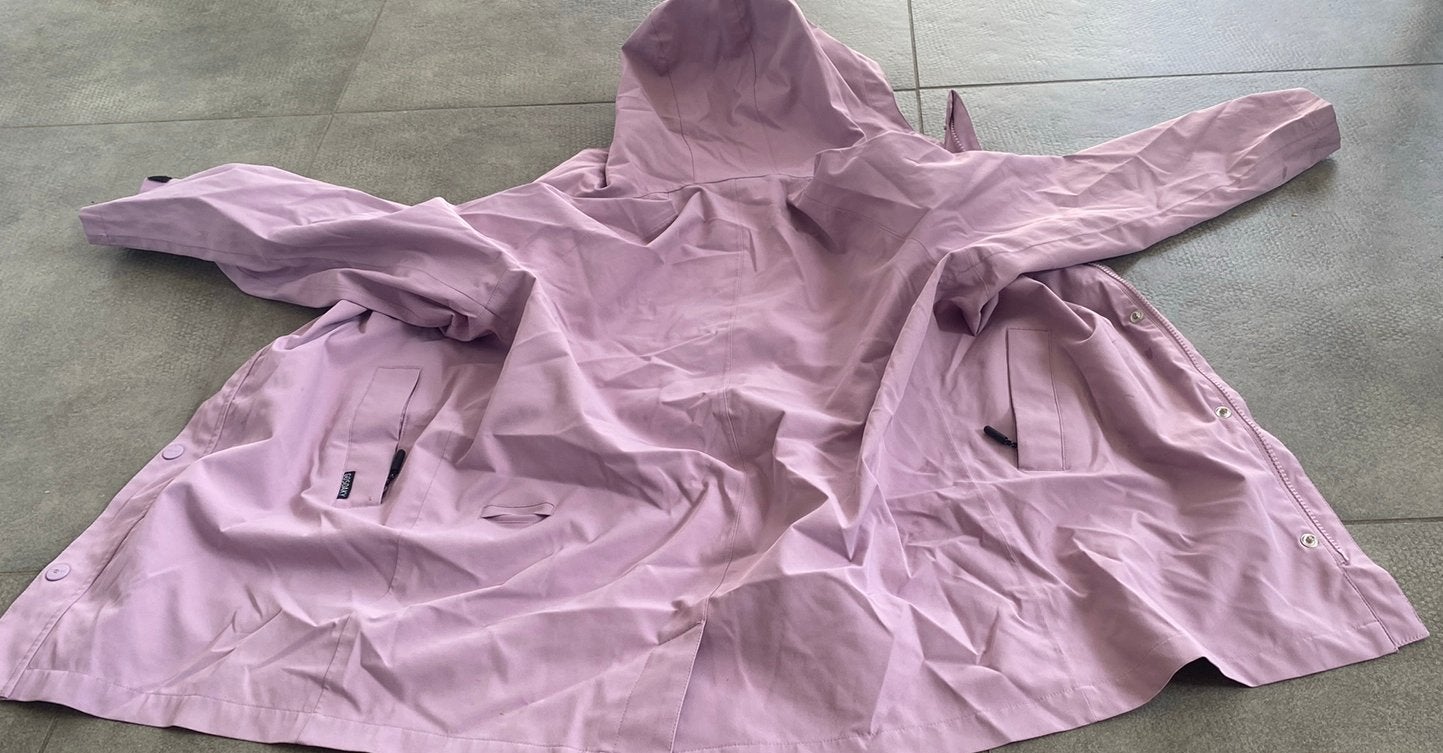 Paarse jas van gosoaky, Caravanes & Camping, Vêtements de pluie, Enlèvement, Utilisé, Imperméable, Kinderen