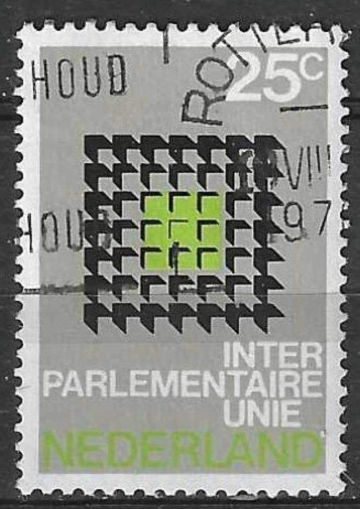 Pays-Bas 1970 - Yvert 916 - Union interparlementaire (ST), Timbres & Monnaies, Timbres | Pays-Bas, Envoi, Affranchi