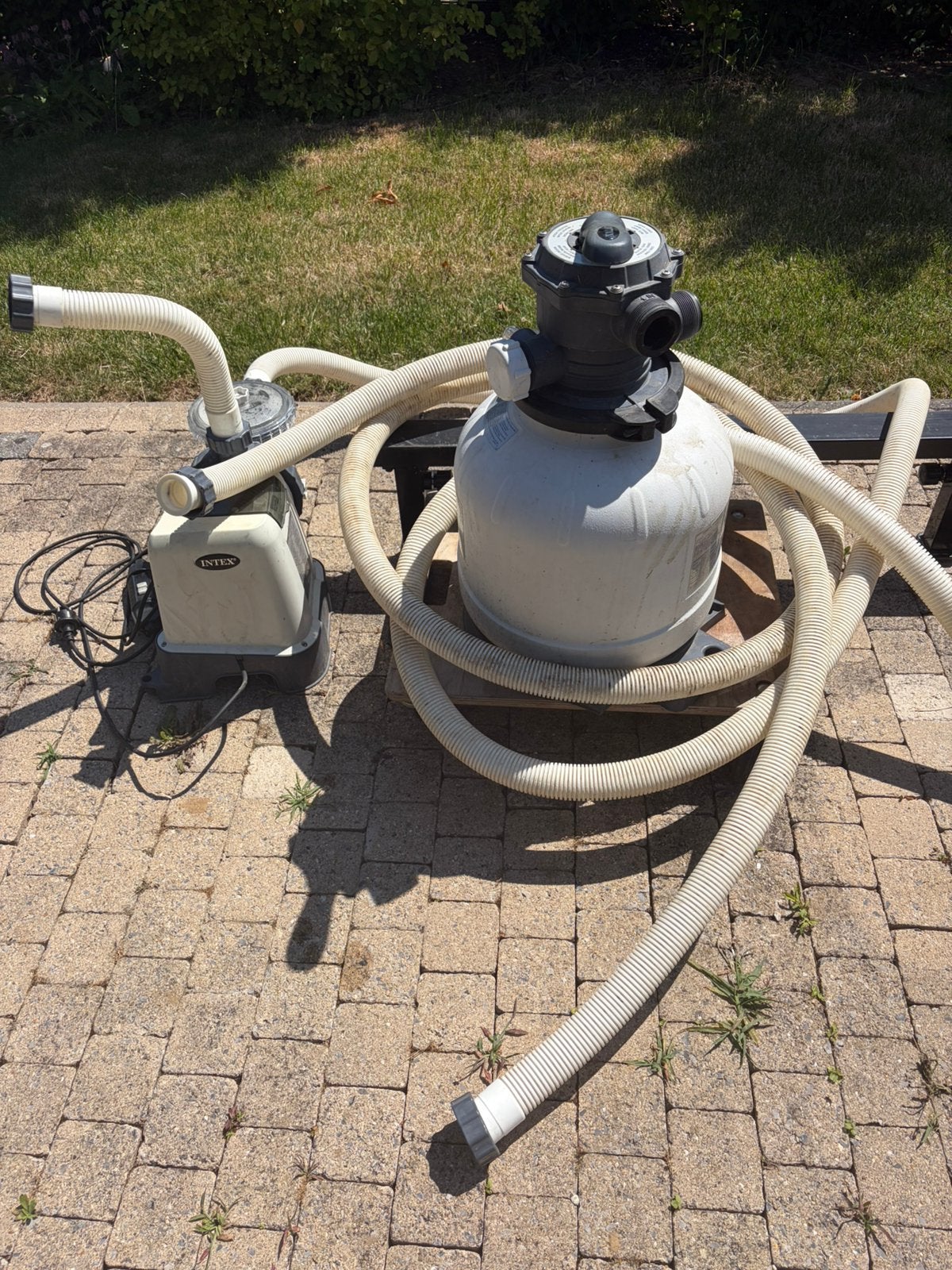Intex zandfilterpomp 8m3, Tuin en Terras, Ophalen, Gebruikt