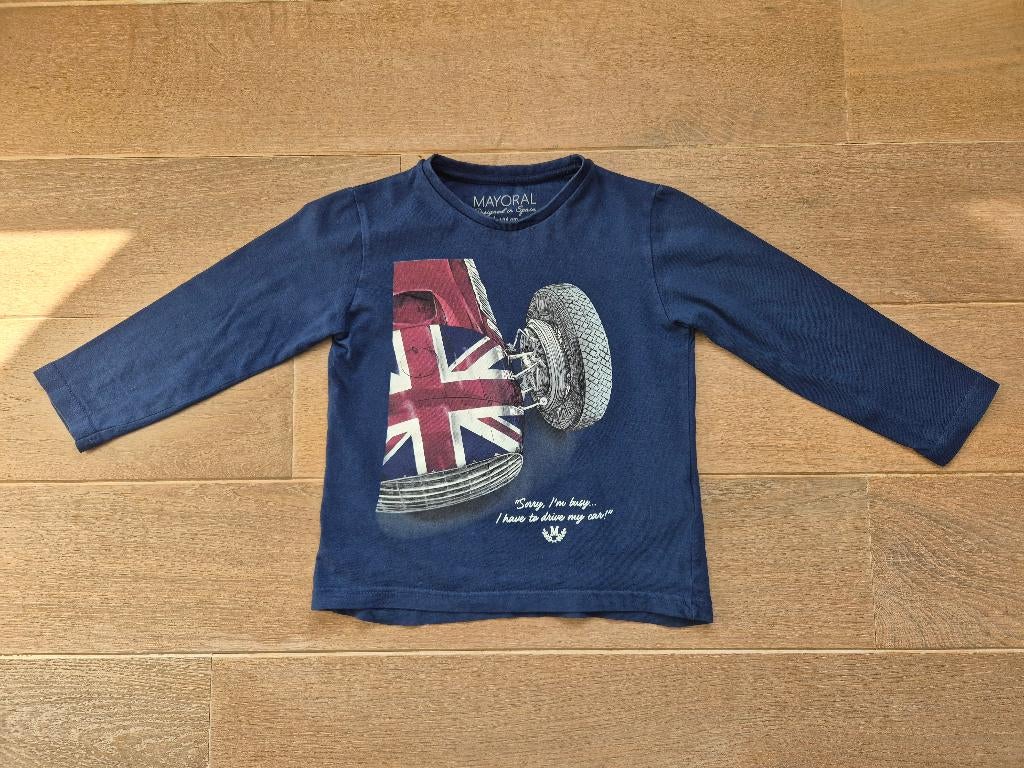Longsleeve mayoral 4 jaar, Kinderen en Baby's, Kinderkleding | Maat 104, Gebruikt, MAYORAL, Ophalen of Verzenden, Shirt of Longsleeve
