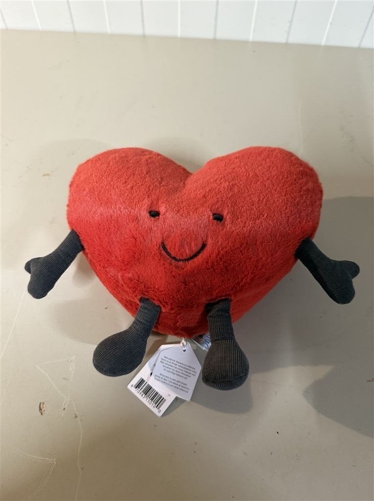 Hart knuffel van Jellycat - Harrods rode knuffel, Ophalen of Verzenden, Zo goed als nieuw, Jellycat