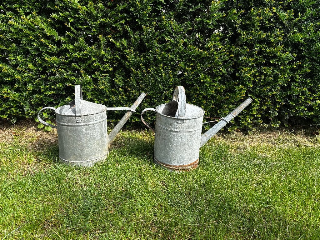 2 x ancien arrosoir en zinc, déco de jardin - Ne fuit pas !, Enlèvement ou Envoi