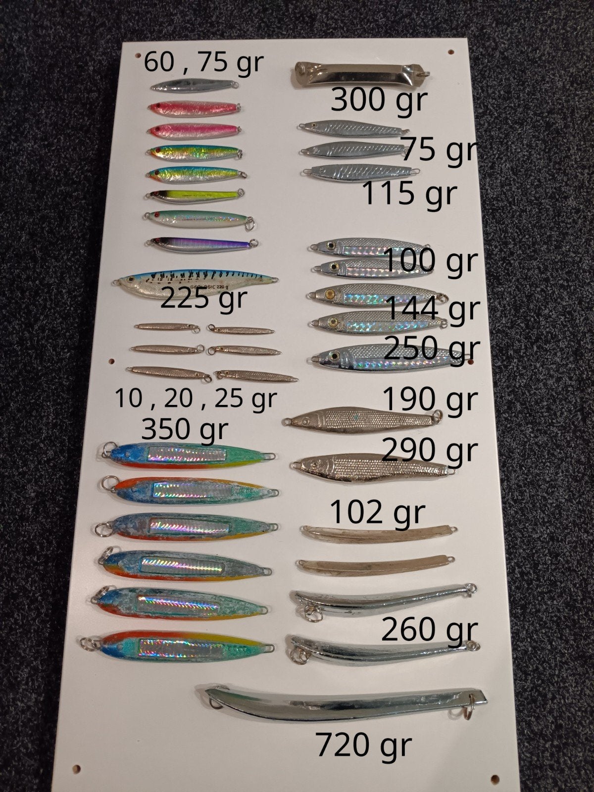 diverse pilkers , zeelood , zeedobbers ,  haken , naalden., Watersport en Boten, Ophalen