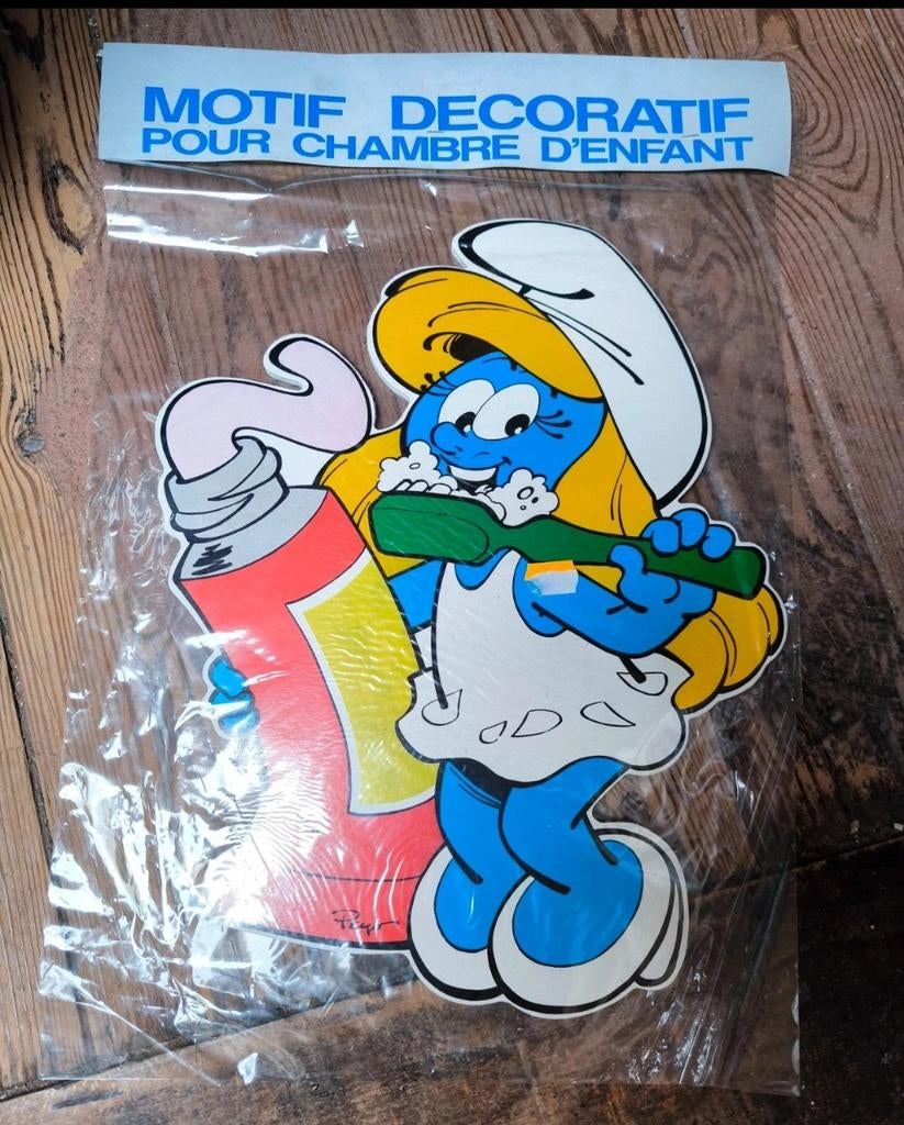 Smurf Smurfin smurf 1987 figuur in blisterverpakking., Verzamelen, Ophalen of Verzenden, Smurfin