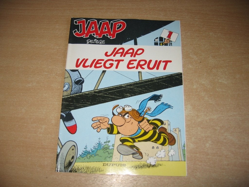 Jaap 1 : Jaap vliegt eruit - Herdruk 1990., Boeken, Eén stripboek, Ophalen of Verzenden, Zo goed als nieuw, Deliège