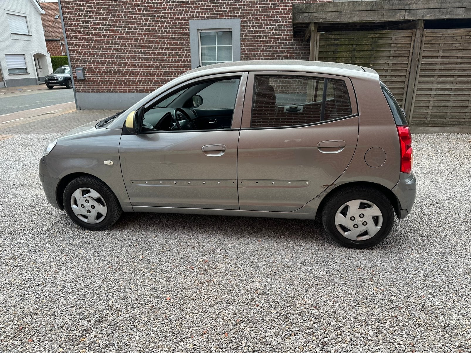 Kia picanto / automaat / 90000km / benzine, Stof, 48 kW, Beige, Bedrijf