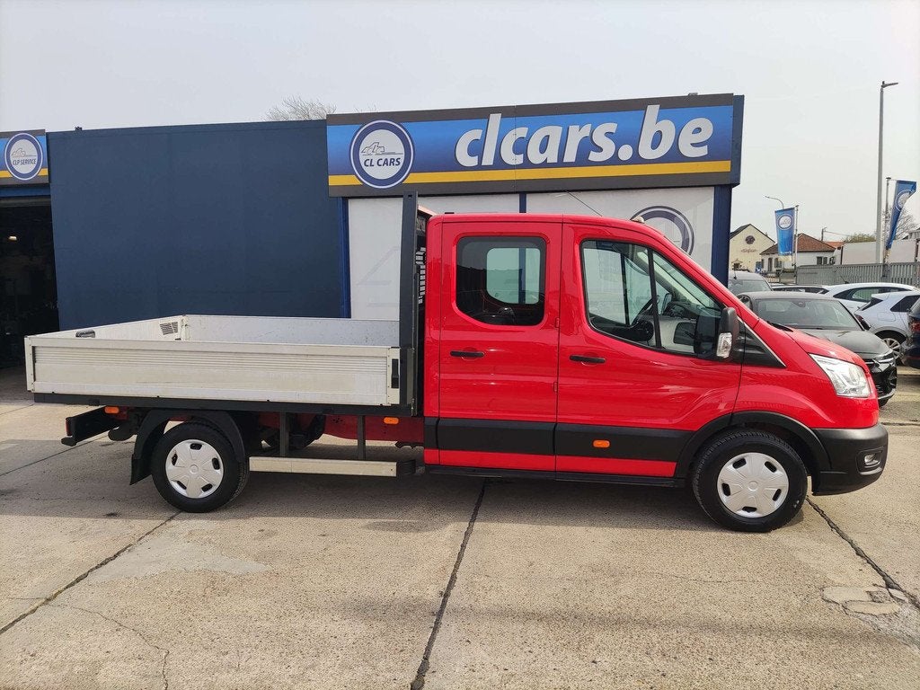 Ford Transit 2.0Tdci/Eur6/DubCab/7pl/Laadbak/Trekhaak/17272E, Rouge, Achat, Euro 6, Entreprise