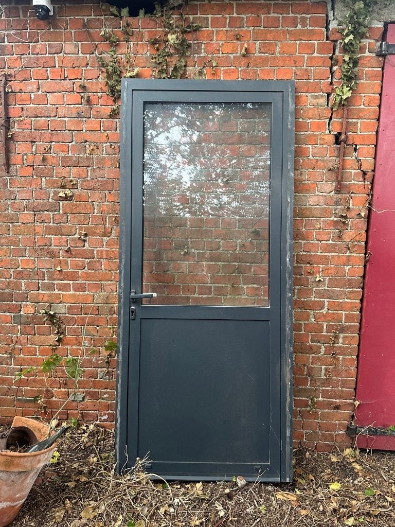 Aluminium Ramen en deur, Enlèvement, Utilisé, Fenêtre de façade ou Vitre, Double vitrage