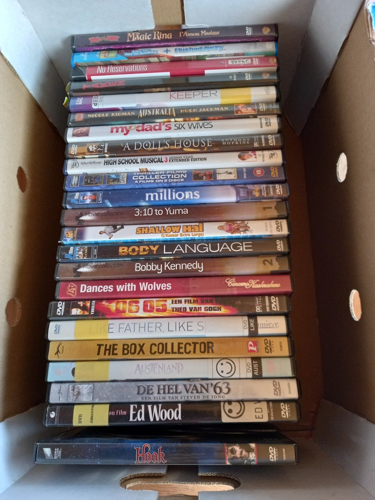 Dvd's, Enlèvement