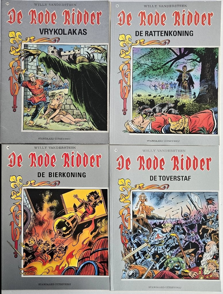 Strips - De Rode Ridder (grijs) - lot 5 albums, Boeken, Ophalen of Verzenden