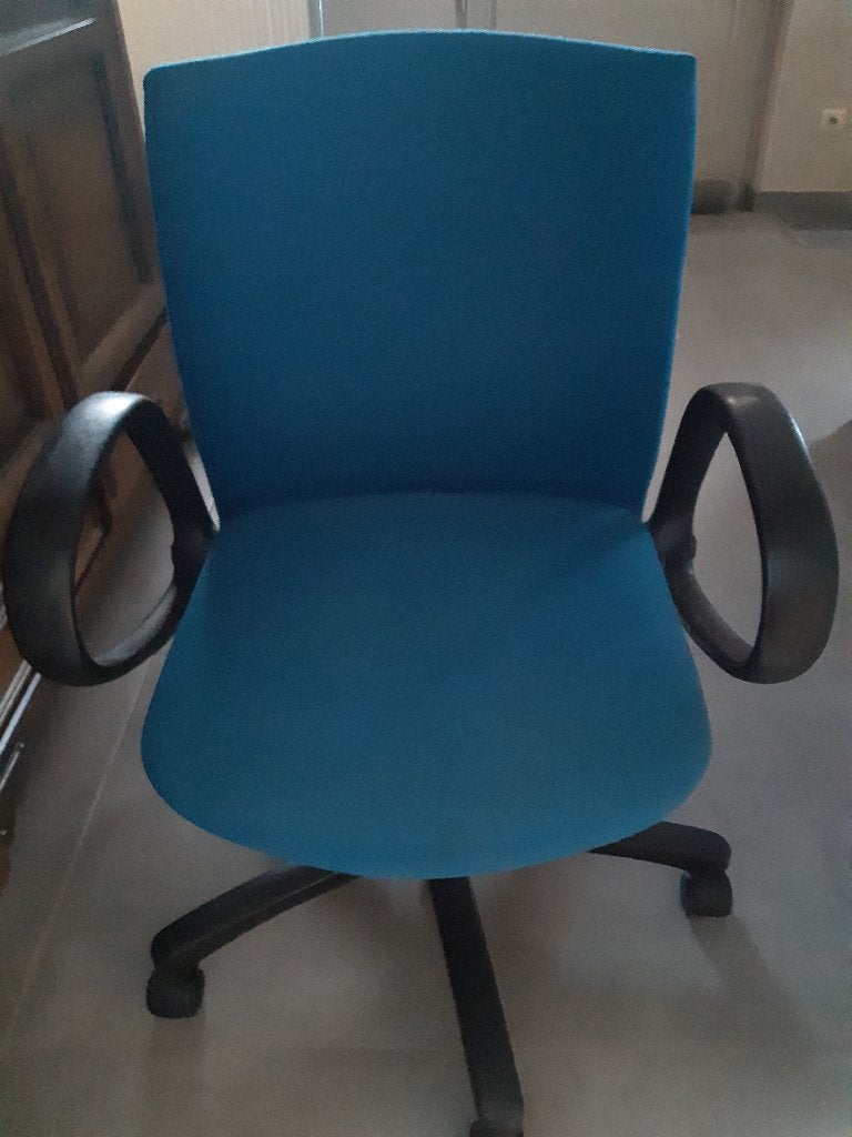 bureaustoel - gratis op te halen, Maison & Meubles, Chaises de bureau, Enlèvement, Utilisé, Bleu, Chaise de bureau