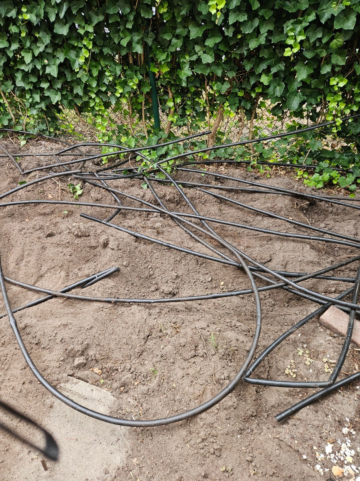beregenings buizen lang veel meters, Ophalen