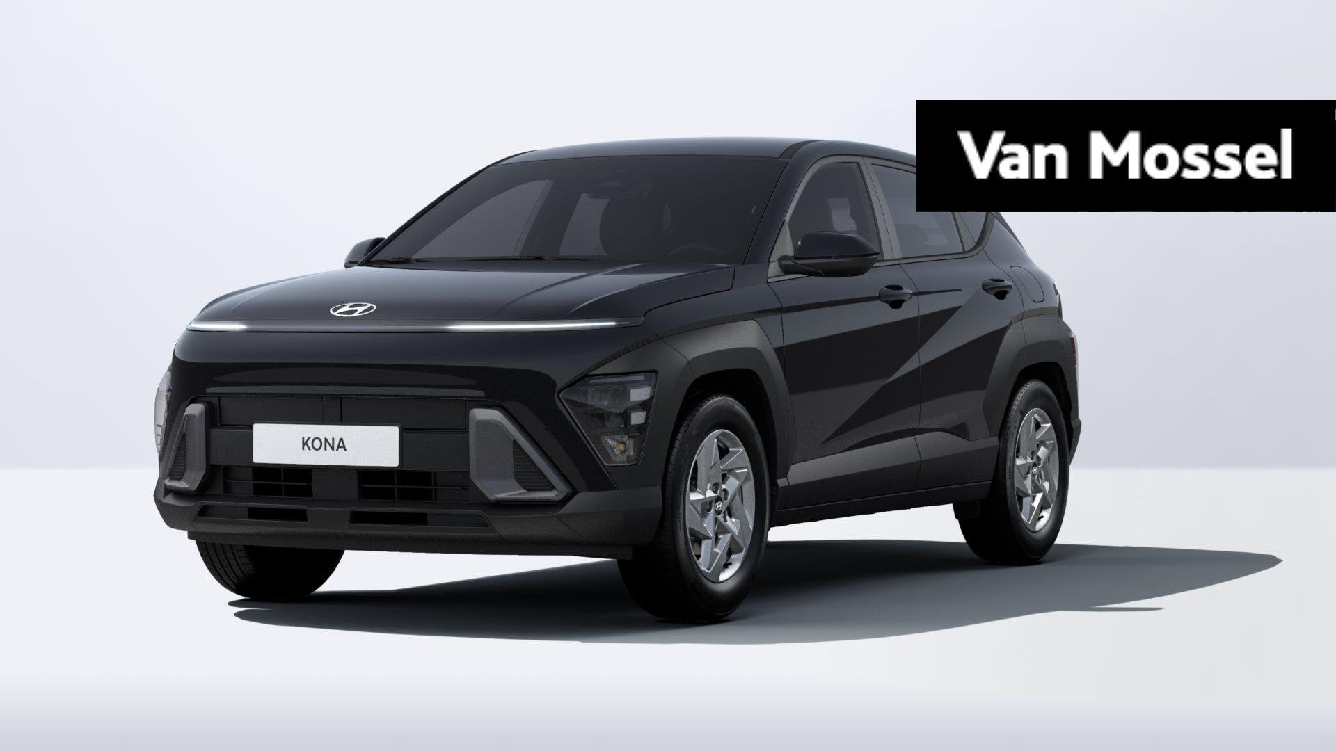 Hyundai Kona 1.0 T-GDI Techno, Stof, Zwart, Zwart, Bedrijf