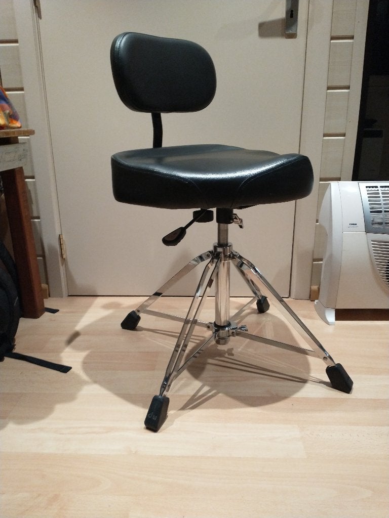 DW Air Lift 9120AL Drum Stool & 9100BR Backrest, Musique & Instruments, Instruments | Accessoires, Enlèvement, Neuf, Batterie ou Percussions