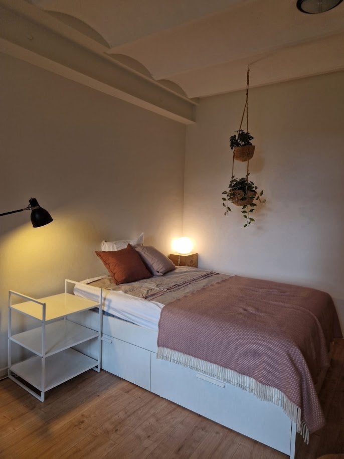BRIMNES Bedframe +  matras + lattenbodem 140x200 cm, Huis en Inrichting, Ophalen, Gebruikt, Wit, 140 cm