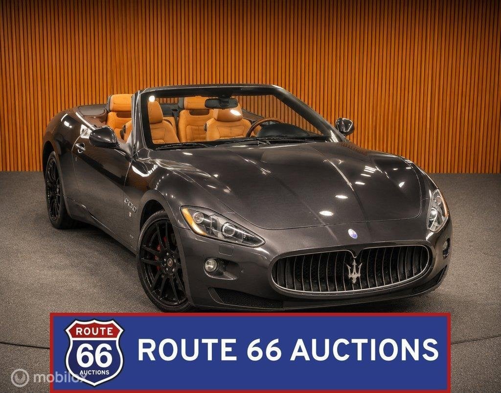 Maserati GranCabrio | 2010 | Route 66 Auctions, Auto's, Maserati, Gebruikt, Zwart, Bedrijf, Handgeschakeld
