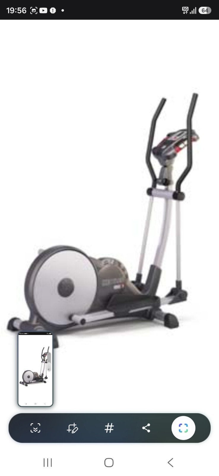 Vélo ellıptıque ketller, Sports & Fitness, Appareils de fitness, Enlèvement, Utilisé, Jambes, Autres matériaux