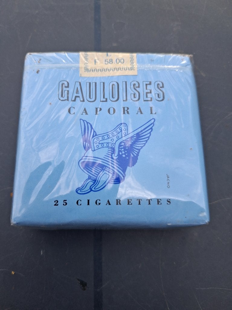Taxe 58F sur les CIGARETTES GAULLOISES, Enlèvement ou Envoi, Comme neuf, Panneau publicitaire