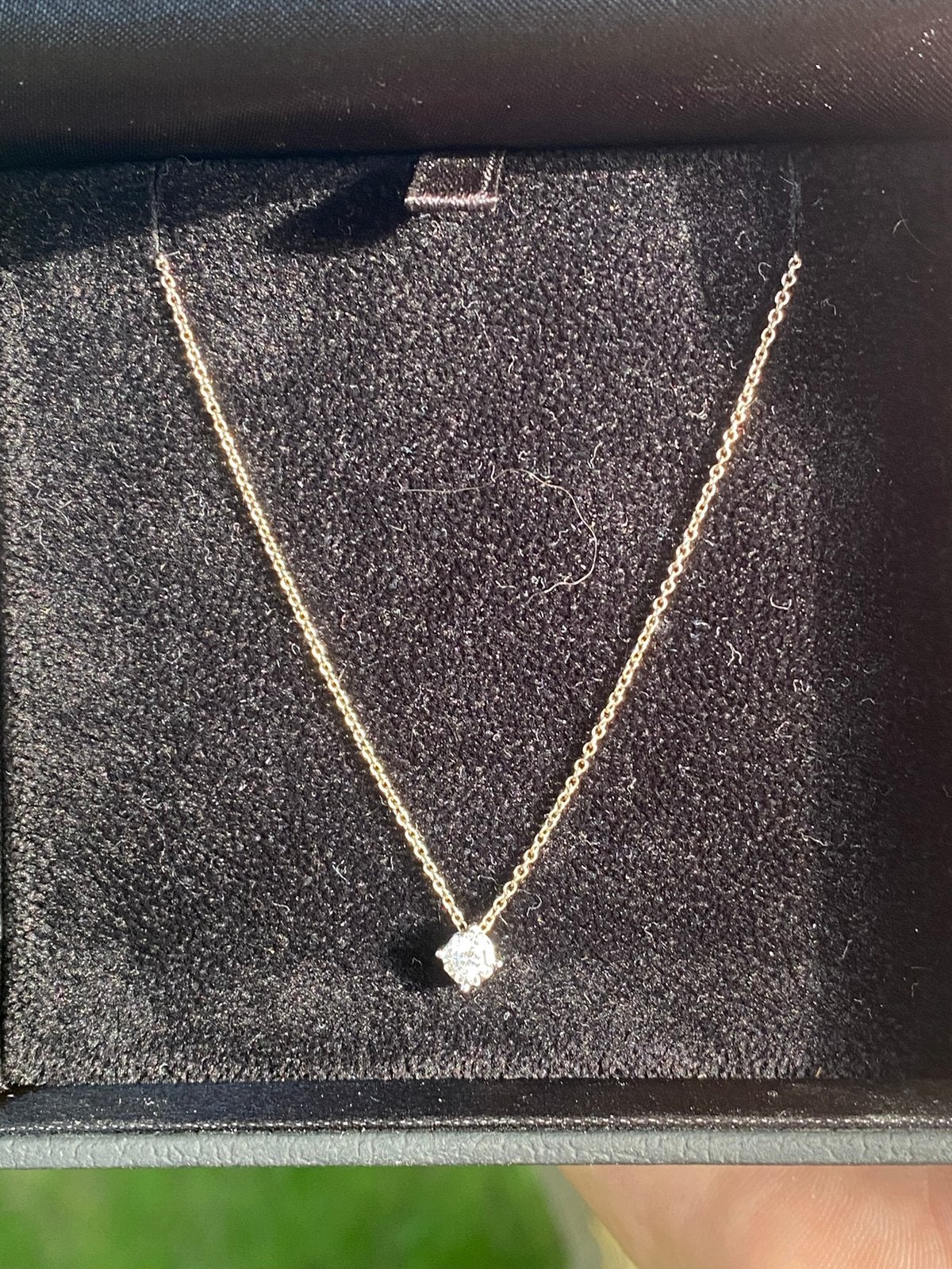 Collier en or blanc 18 carats et diamants, Enlèvement, Comme neuf