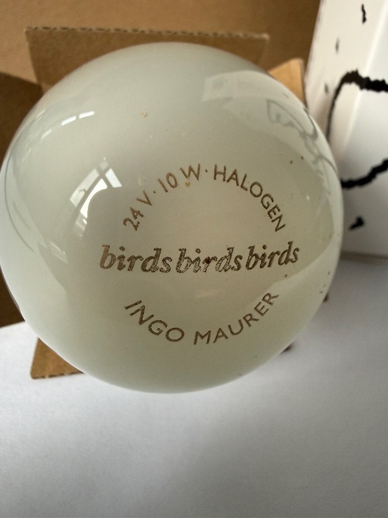 Ingo Maurer Birdie / Birds — 8 ampoules halogènes d'origine, Autres marques, Autres styles, Blanc, Enlèvement