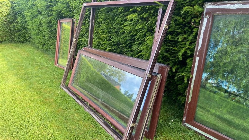Châssis en pvc à donner, Bricolage & Construction, Vitres, Châssis & Fenêtres, Enlèvement, Utilisé, Fenêtre de façade ou Vitre