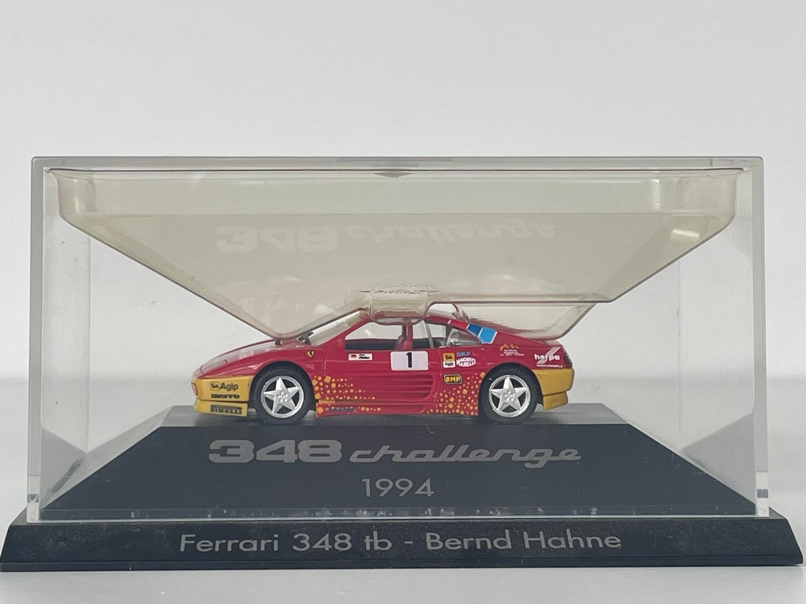 Herpa FERRARI 348 Challenge 1/87 PC-box, Hobby & Loisirs créatifs, Voitures miniatures | 1:87, Enlèvement ou Envoi, Comme neuf