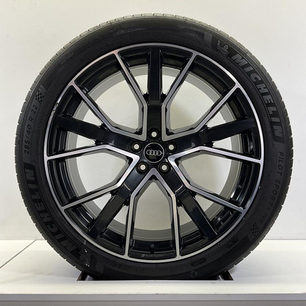 AUDI SQ8 Q8 SET VELGEN + ZOMERBANDEN 22 INCH, Pneus et Jantes, 285 mm, Véhicule de tourisme, Pneus été